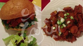 ساندویچ میگو و تاکسی دربستی